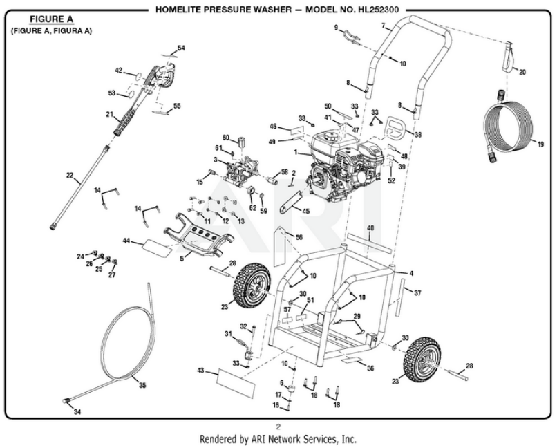 HL252300 Parts breakdown